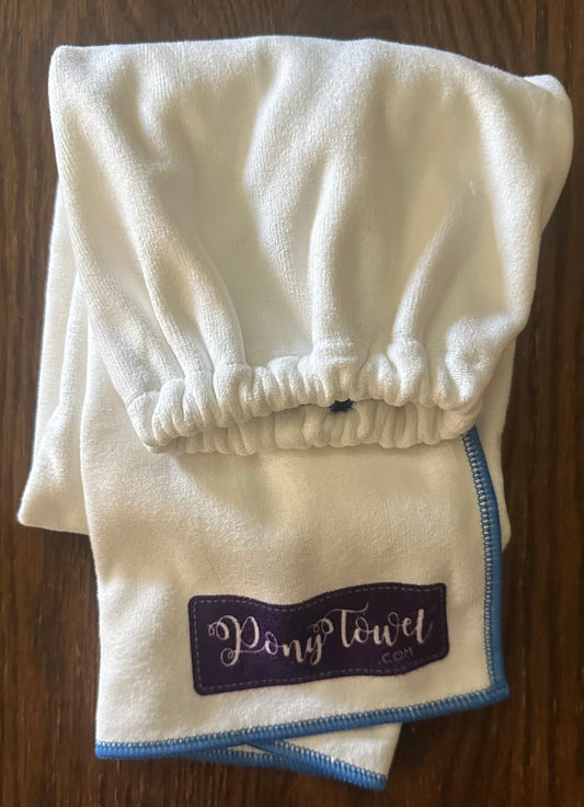 Gen 2 - The Patented Original PonyTowel® Hair Drying Towel